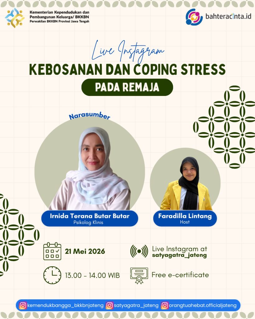 live ig kebosanan dan coping stress pada remaja